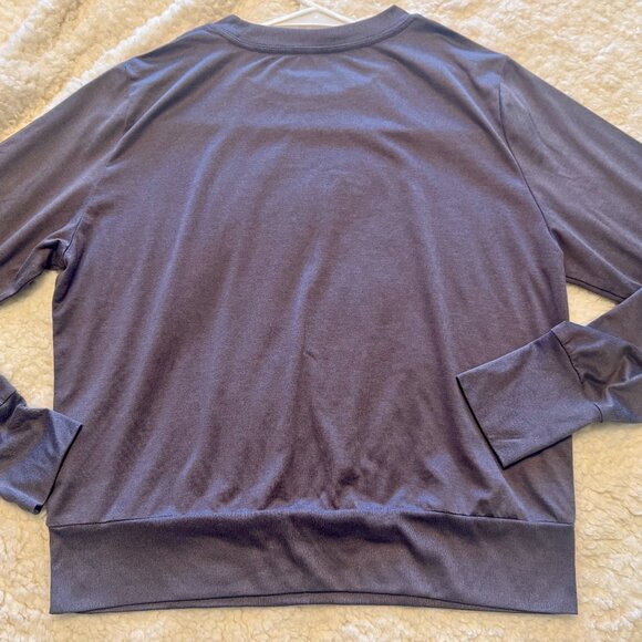 Vuori Women’s Daydream Crew Long Sleeve – Hazel Heather (Muted Purple) – Size Me - Picture 6 of 15